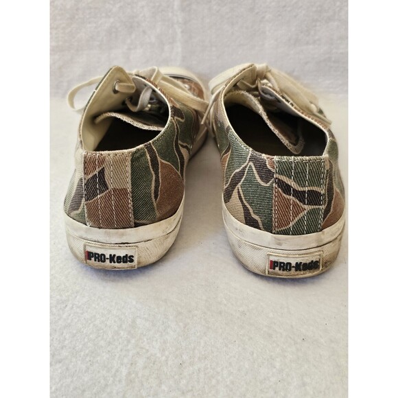 PRO-KEDS FOR J CREW ROYAL LO CAMO CANVAS SNEAKERS Size 13 - Picture 7 of 10